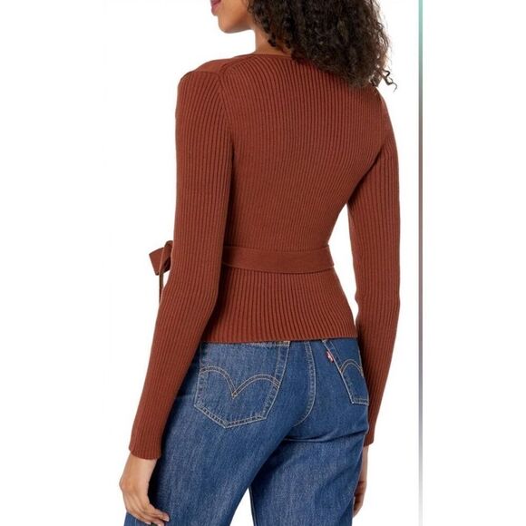 TOCCIN NY Ada Tank Wrap Sweater in Chocolate Brown NWT Size Medium - Picture 2 of 8